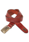 CG120 Men's Leather Belt – Vintage Style with Antique Buckle