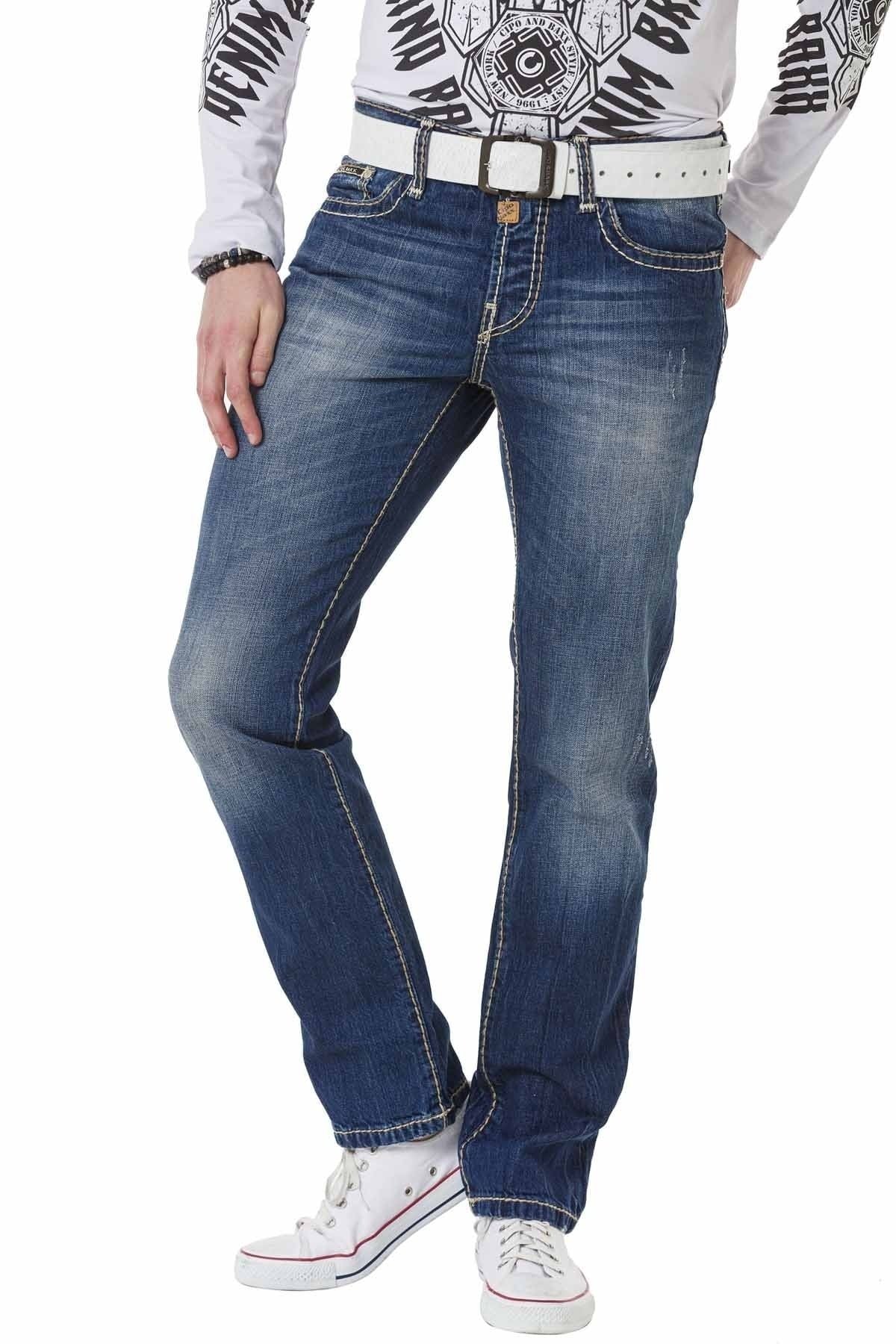 C-0688 men's straight fit jeans