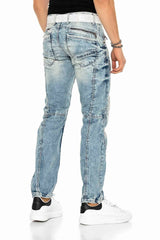 C-0894A Men's Jeans Regular Fit Used Streetwear Casual