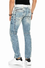 C-0894A Men's Jeans Regular Fit Used Streetwear Casual