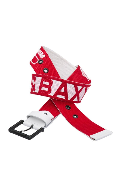 C-2133 Men's Fabric Belt Casual Belt with Large Brand Logo