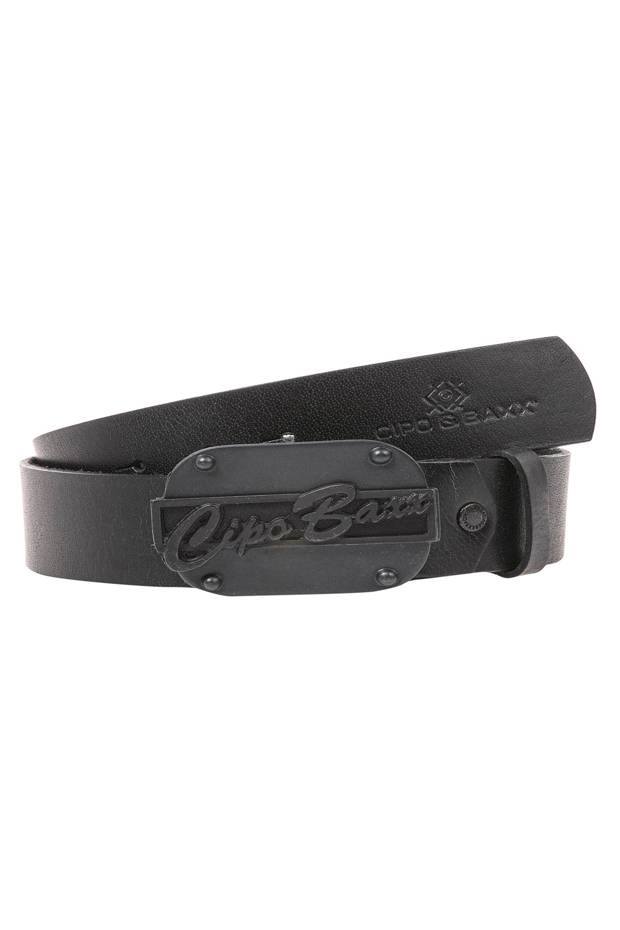 C-2136 Men's Leather Belt, Modern Casual Look with Designer Buckle