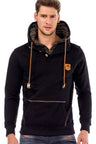 C44200 Men's hooded sweatshirt in a cool look