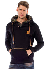 C44200 Men's hooded sweatshirt in a cool look