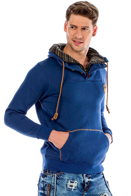 C44200 Men's hooded sweatshirt in a cool look