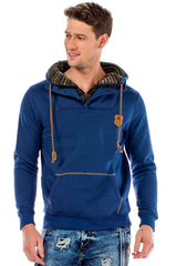 C44200 Men's hooded sweatshirt in a cool look