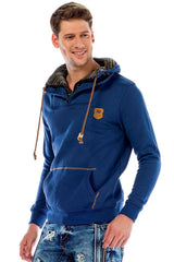 C44200 Men's hooded sweatshirt in a cool look