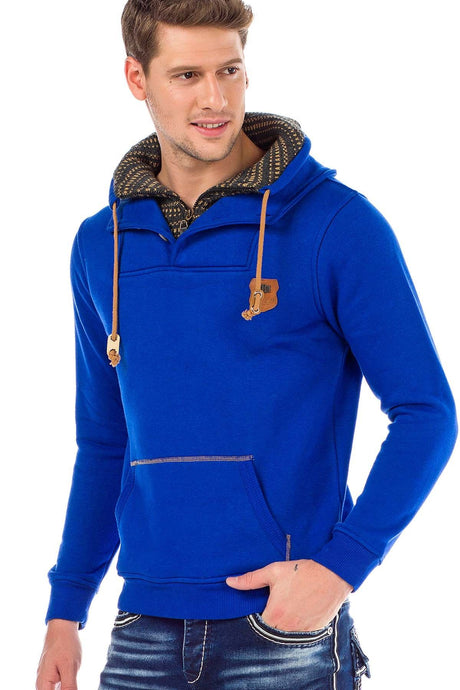 C44200 Men's hooded sweatshirt in a cool look
