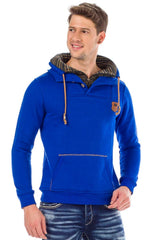C44200 Men's hooded sweatshirt in a cool look