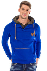 C44200 Men's hooded sweatshirt in a cool look
