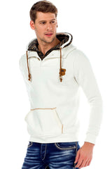 C44200 Men's hooded sweatshirt in a cool look