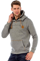 C44200 Men's hooded sweatshirt in a cool look