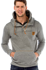 C44200 Men's hooded sweatshirt in a cool look