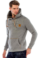 C44200 Men's hooded sweatshirt in a cool look