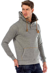 C44200 Men's hooded sweatshirt in a cool look