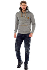 C44200 Men's hooded sweatshirt in a cool look