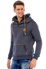C44200 Men's hooded sweatshirt in a cool look