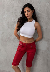 WK196 Women's shorts with trendy details