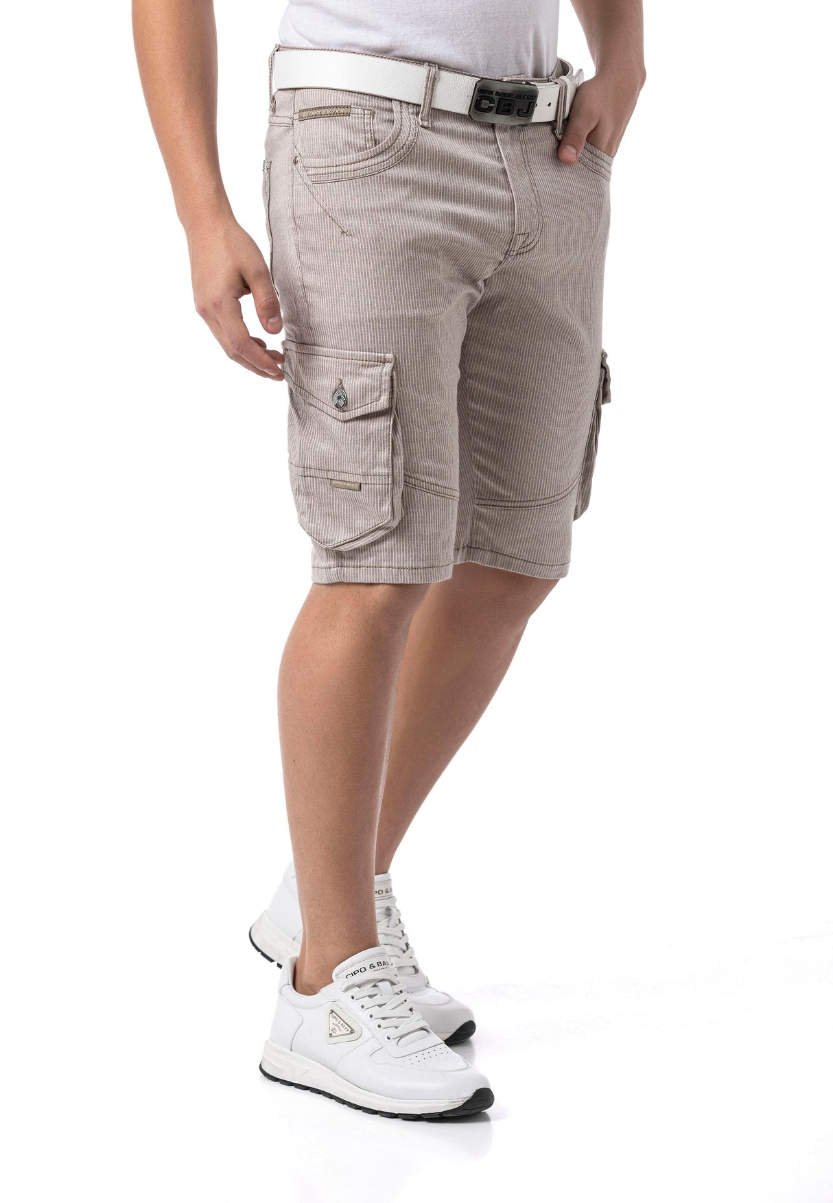 CK297 – Men's Capri Pants with Zipper