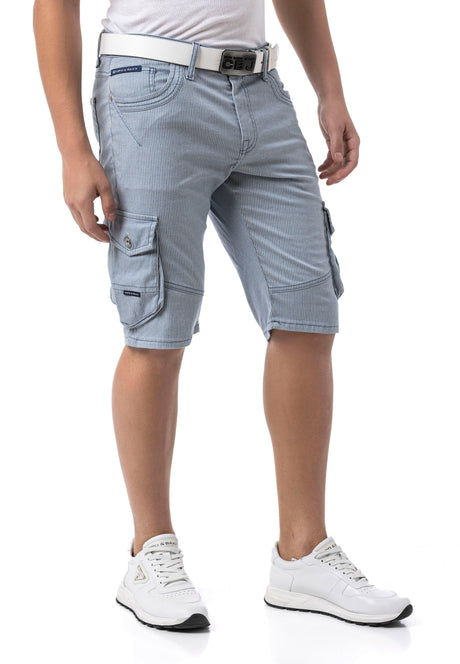 CK297 – Men's Capri Pants with Zipper