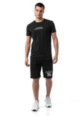 CK300 Men's Straight Fit Shorts with Embroidery