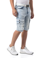 CK306 Men's Capri – Denim style with cargo pockets
