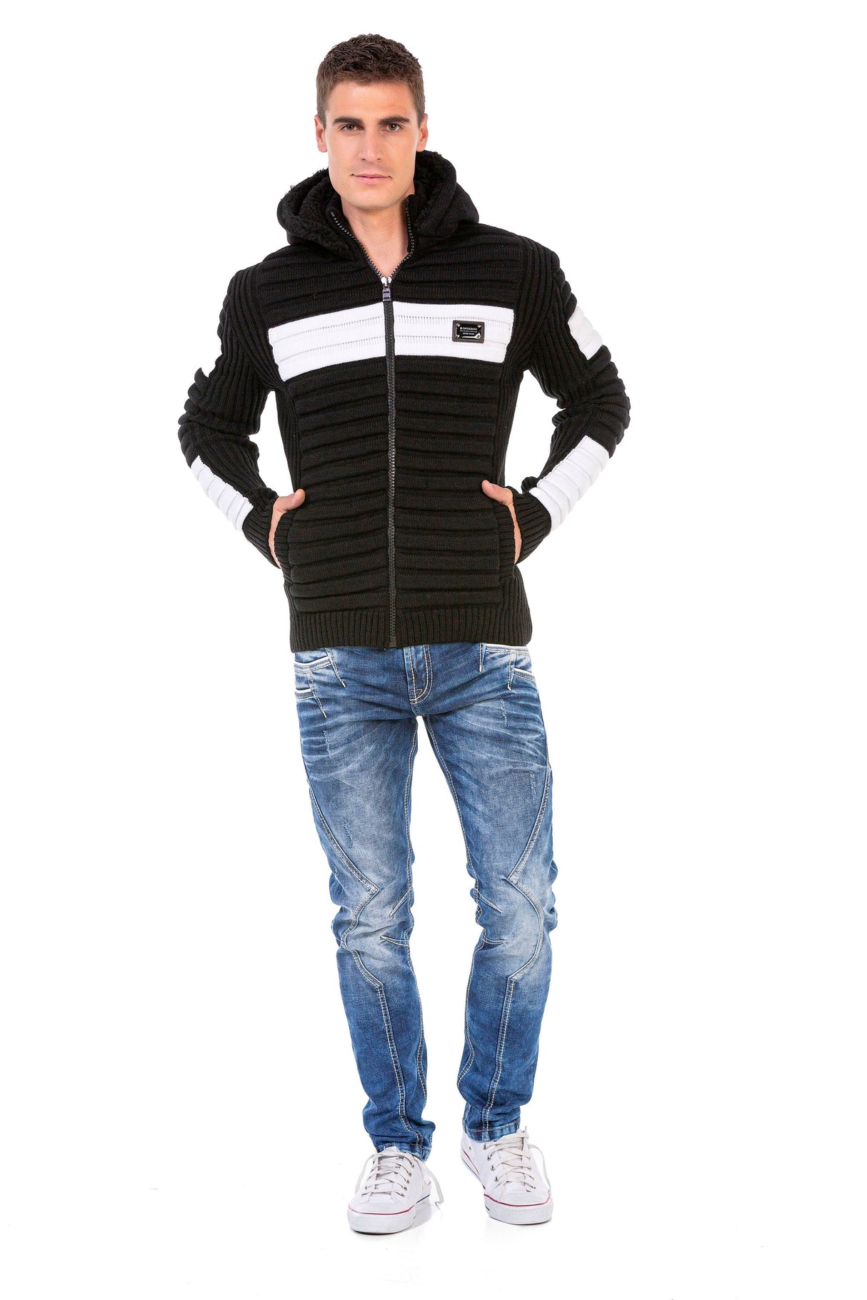 CP254 Men's Hooded Cardigan