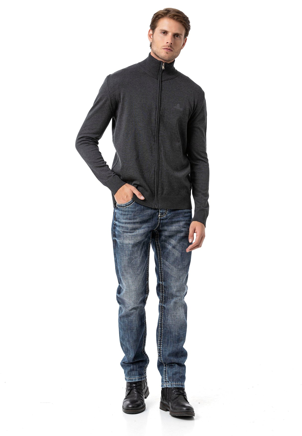 CP282 Men's Cardigan Sweater