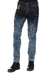 CD244A Men's comfortable jeans with stylish double waistband