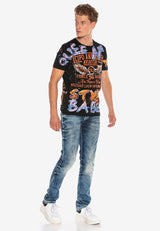 CD314 Men's comfortable jeans with discreet seams in straight fit