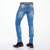 CD350 Men's comfortable jeans in a stylish destroyed look