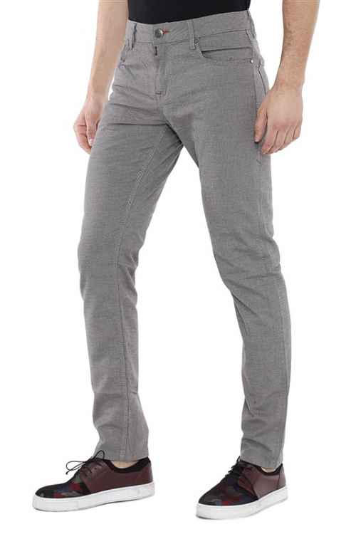 CD372A Men's fabric trousers in a fashionable slim fit cut