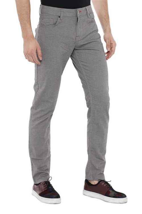 CD372A Men's fabric trousers in a fashionable slim fit cut