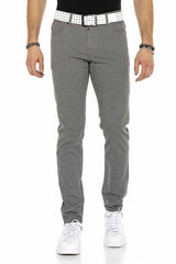 CD372B Men's fabric trousers in a fashionable straight fit