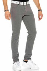 CD372B Men's fabric trousers in a fashionable straight fit