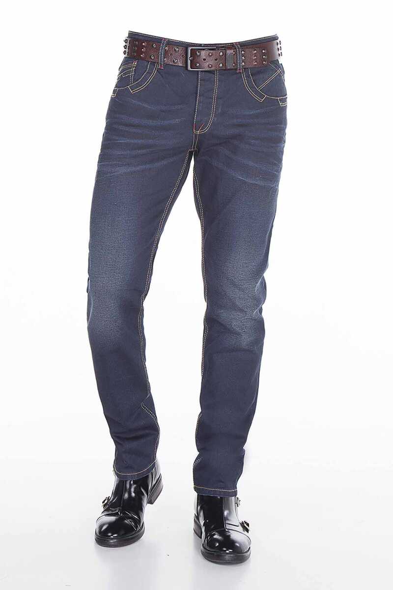 CD381 Men's comfortable jeans with a classic cut