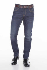 CD381 Men's comfortable jeans with a classic cut