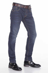 CD381 Men's comfortable jeans with a classic cut