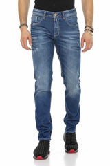 CD386 Men's comfortable jeans in a practical 5-pocket style