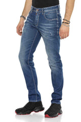 CD386 Men's comfortable jeans in a practical 5-pocket style