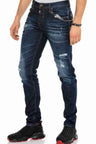 CD392 men's slim-fit jeans in a used look