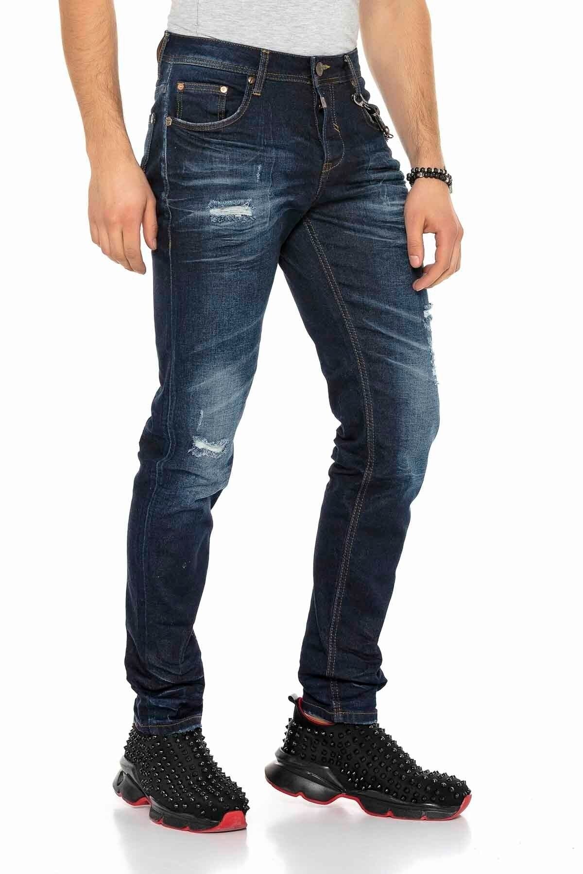 CD392 men's slim-fit jeans in a used look