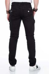 CD424 Men's cargo trousers in trendy biker style