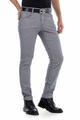 CD432 Men's fabric trousers in a fashionable slim fit cut
