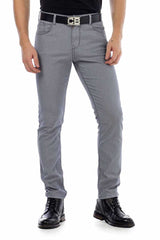 CD432 Men's fabric trousers in a fashionable slim fit cut