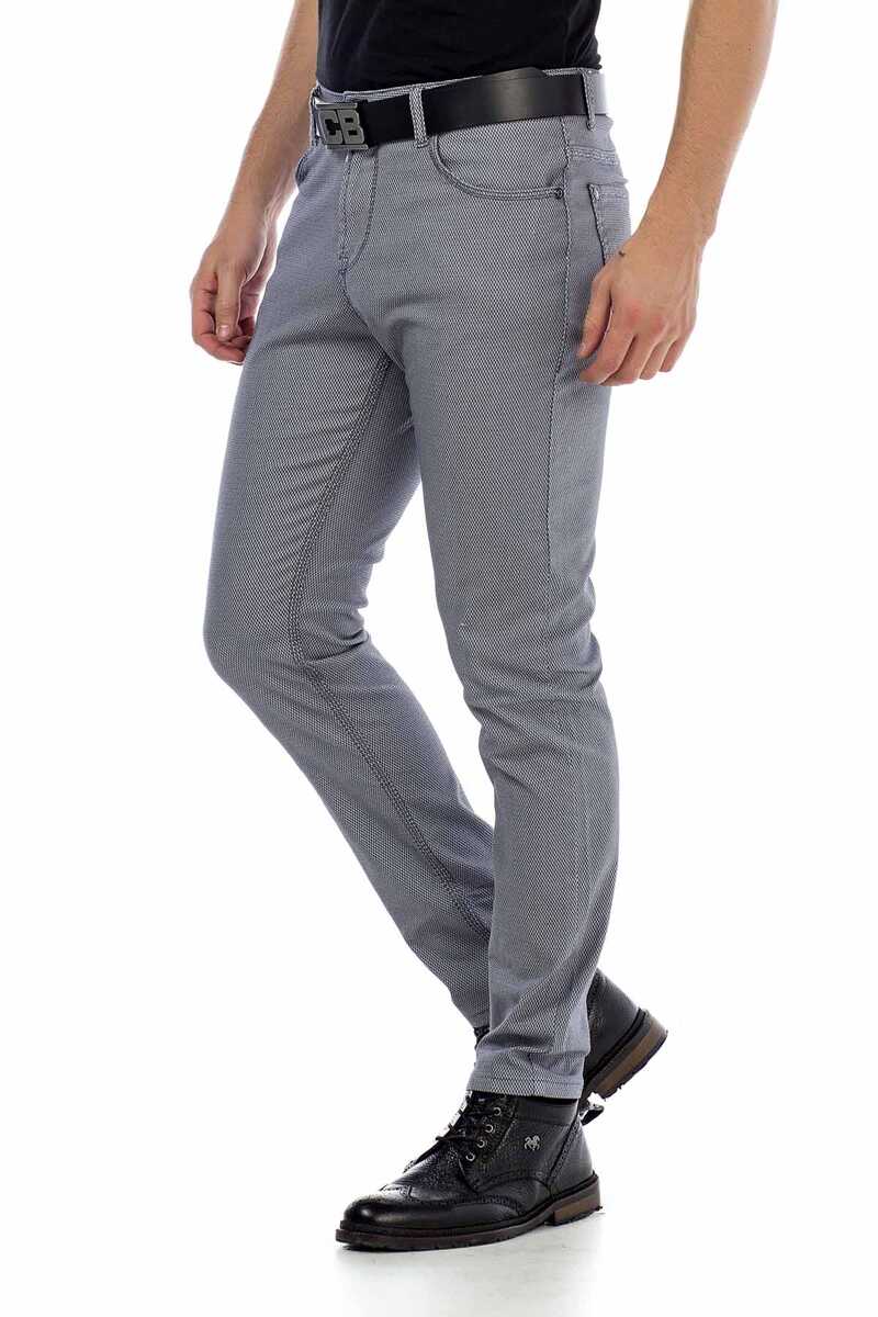 CD432 Men's fabric trousers in a fashionable slim fit cut