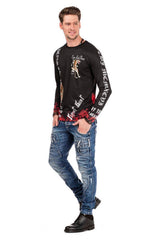 CD466 Men's skinny jeans with triple waistband in straight fit