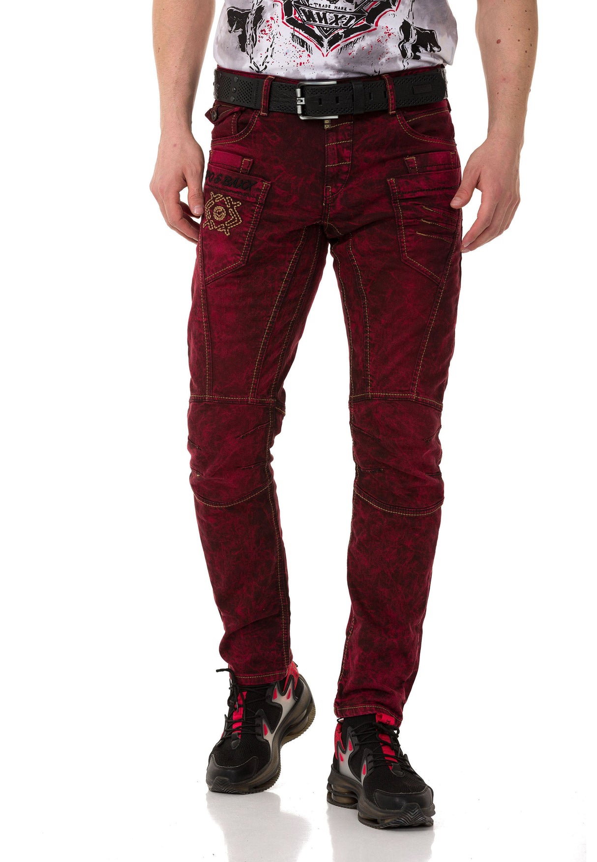 CD479 men's slim-fit jeans in an antique look