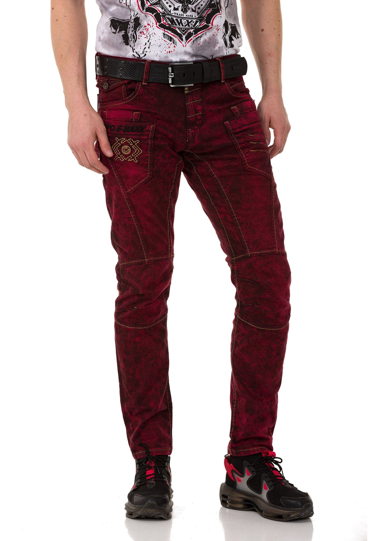 CD479 men's slim-fit jeans in an antique look