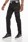 CD509 Men's Jeans Regular Fit Casual Trousers Extravagant
